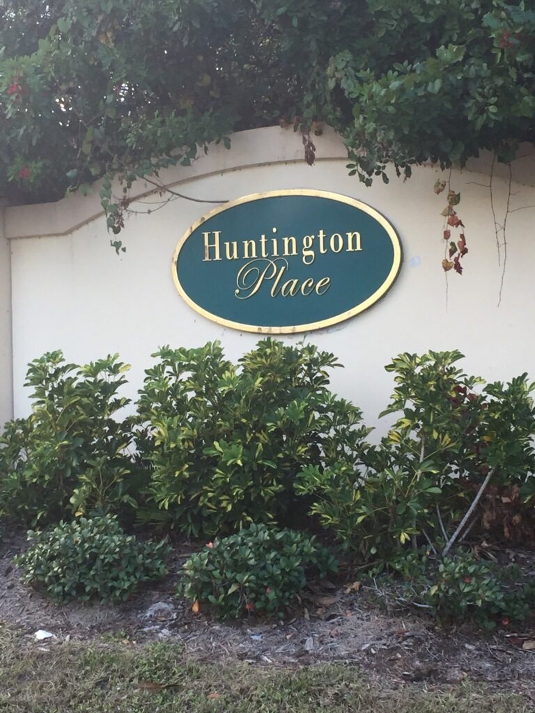 Huntington Place Sign