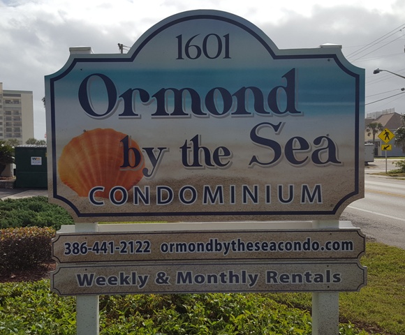 Ormond by the Sea Condominiums Sign
