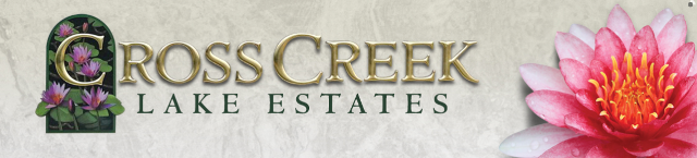 Cross Creek Lake Estates Sign