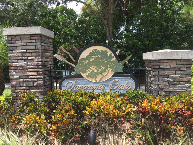 Savanna Oaks Sign